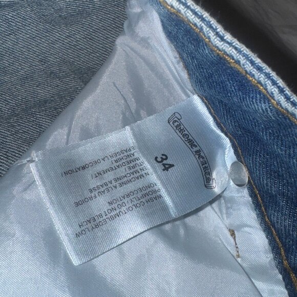 Chrome Hearts Jean Shorts Jorts Size 34 Cheetah Print Pink Crosses - Picture 5 of 14